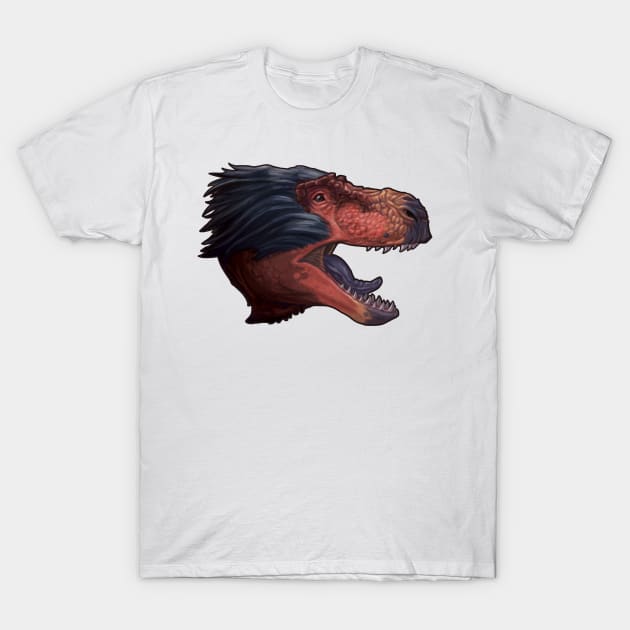 Tyrannosaurus rex (fluffy) T-Shirt by CoffeeBlack